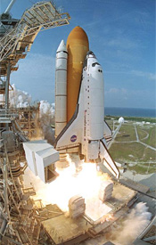 Liftoff of Endeavour on mission STS-111